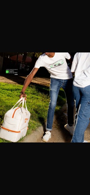 Courier carrying a delivery bag